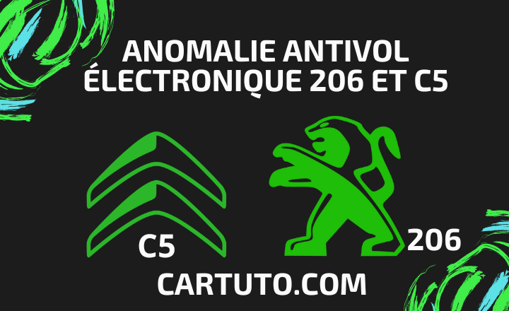 Anomalie Antivol Électronique 206 et C5